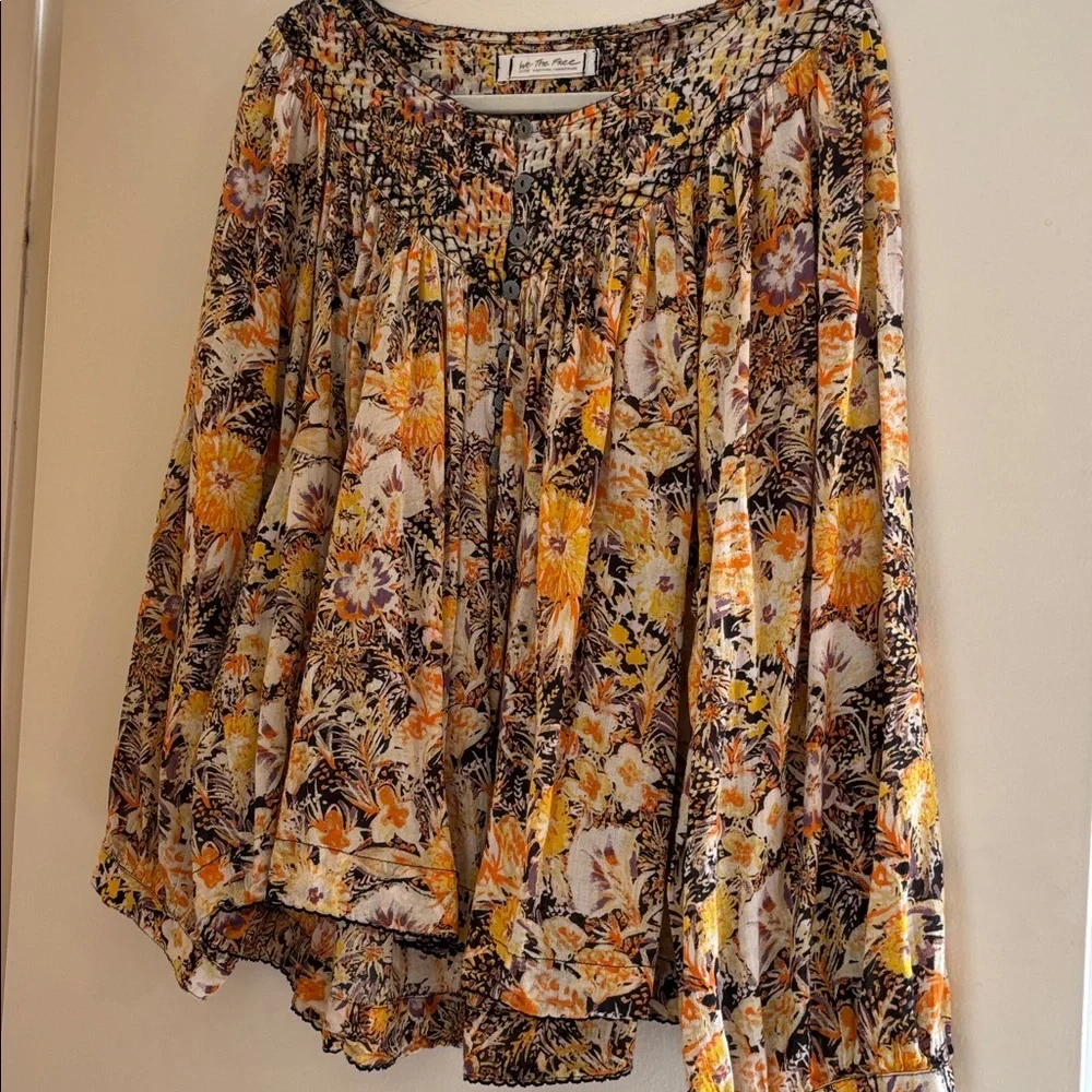 FREE PEOPLE BLOUSE FALL🍁✨🌲 - Picture 1 of 7